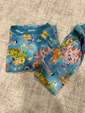 Little sleepies World Map Pajama Set
